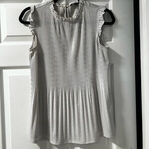 Polka Dot Sleeveless Blouse